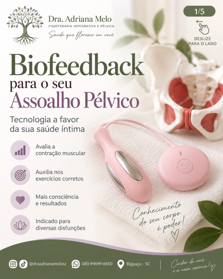 Recursos da fisioterapia pélvica para contração e relaxamento do assoalho pélvico e anal.